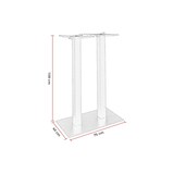 thumbnail of Pied de table de bar terrasse 75x40 en métal noir Pablo