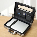 thumbnail of HMF Alu Aktenkoffer Herren mit Zahlenschloss, 45 x 33 x 11 cm, schwarz