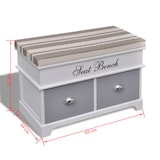 thumbnail of Helloshop26 - Eingangsbank mit Stauraum grauem Kissen 2 weißen Schubladen 02_0021241
