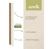 thumbnail of Bubble Tea Trinkhalm in Naturbraun aus Papier FSC®, Ø 12 mm / 23 cm, 100 Stück einzeln verpackt