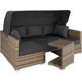 thumbnail of tectake Wicker loungeset San Marino met aluminium frame - natuur - 403713