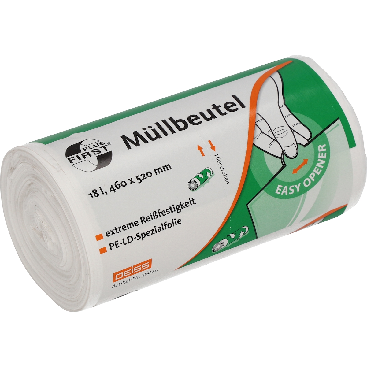 Soennecken Müllsack 18l 16mic weiß 50 Stück