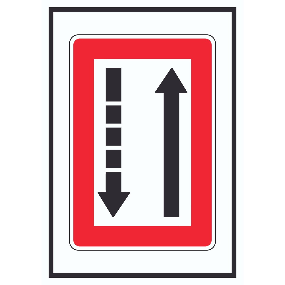 Fahrwasserseite an Steuerbordbord halten Symbol A1 (594x841mm)
