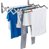 thumbnail of Estendal de parede rebatível COSHANO de 3 metros, em aço inoxidável, com 47 cm de largura.