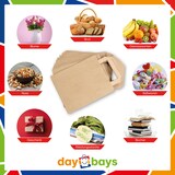 thumbnail of DayBays 25 Stk. Papiertüten 22+10x28 cm Braun mit Flachhenkel