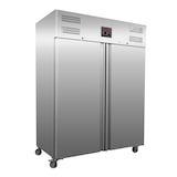 thumbnail of L2G - GIB-GN1410TN - armario refrigerado acero inoxidable con ruedas, 2 puertas -2/+8°C ventilado, con 2 estructuras de acero inoxidable para carcasas