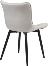 thumbnail of DELUKE® 2er Set Stühle KELCE Samt - 80,5x50x62cm, creme, Kunstleder Metall Gestell Stühle Esszimmerstühle Stuhl Esszimmer Esstisch Stühle Küchenstuhl