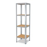 thumbnail of shelfplaza HOME 155x45x45 cm Schwerlastregal in verzinkt mit 4 Böden und 175 kg Traglast pro Boden