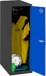 thumbnail of SimonRack Taquillas Vestuario Pequeña, 915x400x500 mm, Amario Metálico Pequeño, Incluye Llave, Antracita/Azul - Simonlocker