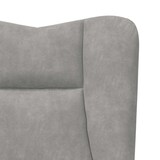 thumbnail of vidaXL Fauteuil Lichtgrijs 63 x 67 x 94 cm Fluweel