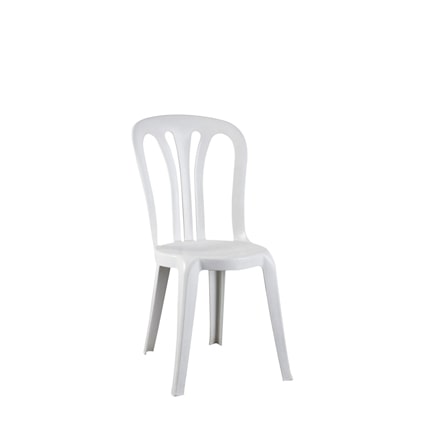 PACK 2uds. Silla S153,04 de Polipropileno, color Blanco (Monoblock y apilable).