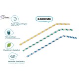 thumbnail of Papier- Trinkhalm, Flex - BUNT 5,8 x 220 mm, 3.600 Stk