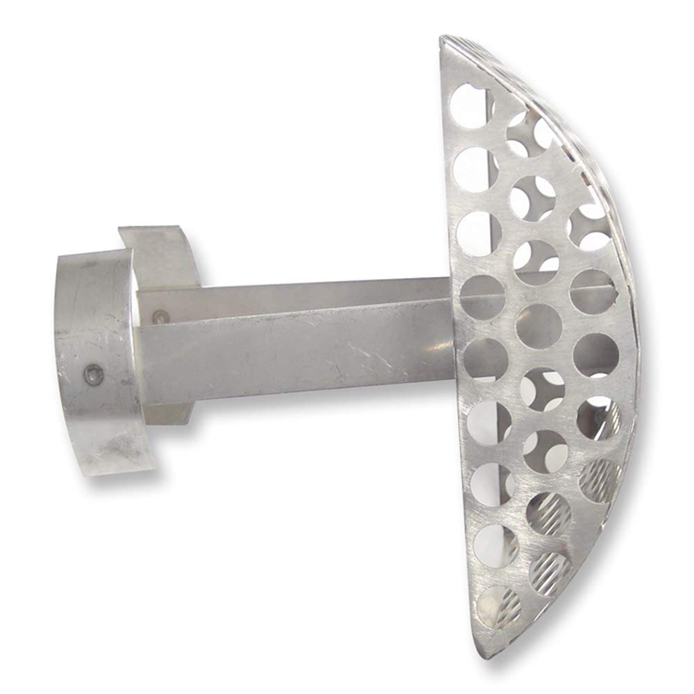 Rejilla anti-atascos acero inoxidable Easy Oval 137x144mm - Rejinox. Cubiertas, terrazas, jardines, baños, piscinas…