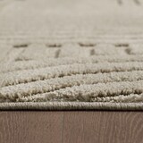 thumbnail of Teppich Wohnzimmer 3D Skandinavischer Boho Modern Waschbar Strapazierfähig Esszimmer OEKO-TEX Rund Beige 160x160 cm – RIGI von Kadima Design