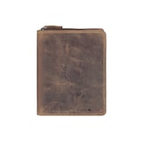 thumbnail of Greenburry Schreibmappe A5 Leder braun mit Reißverschluss Handwerkermappe Notizmappe (antik Look) inkl. Briefblock 1633-25-S
