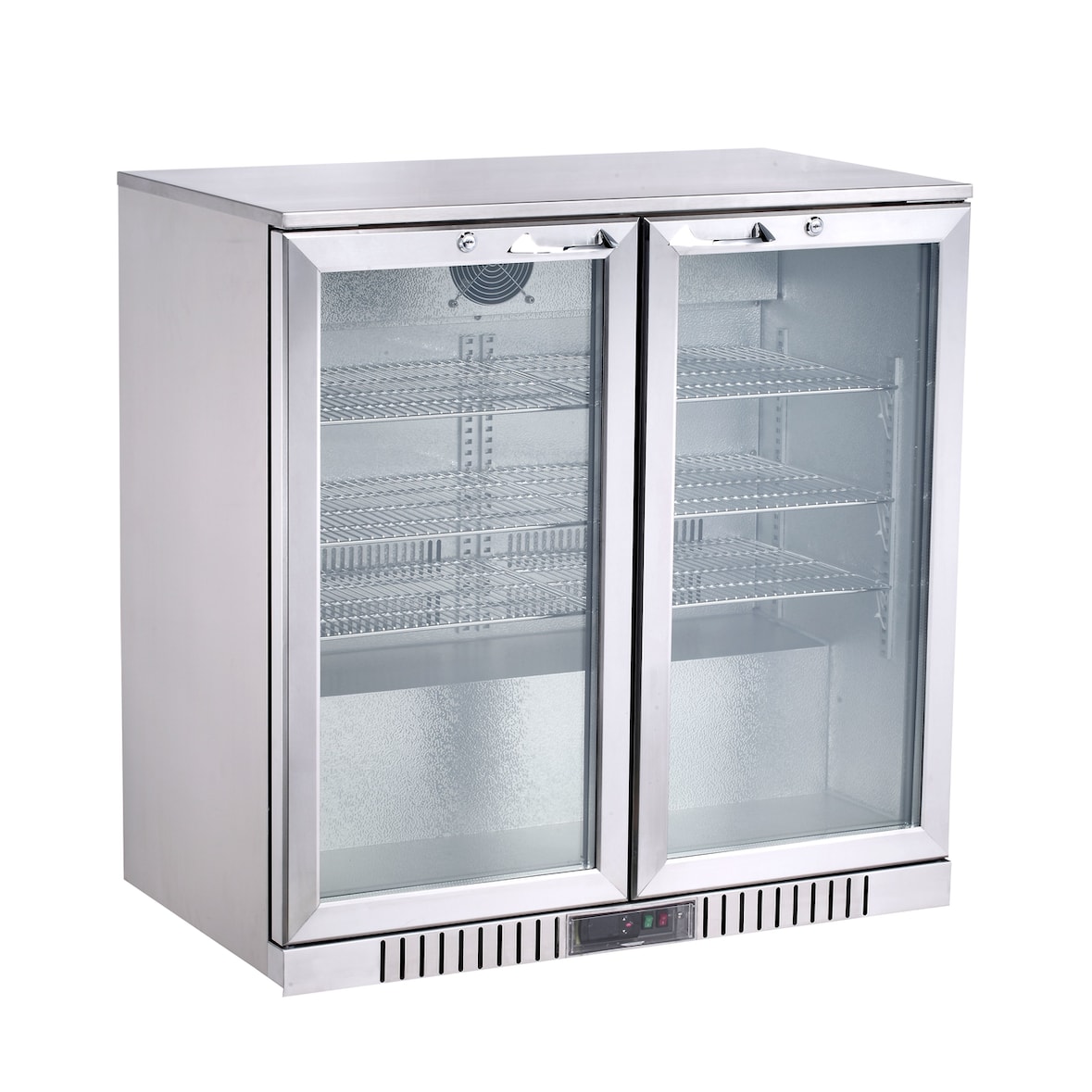 METRO PROFESSIONAL Frigorífico de bar GBC3002S, 90 x 53 x 86,5 cm, 198 L, plata