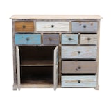 thumbnail of Mobile comò credenza da interno soggiorno in legno colorato effetto shabby chic con 10 cassetti e 2 ante Linea Classic