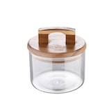 thumbnail of San Ignacio - Conjunto de potes de vidro borossilicato de 400ml e 500ml com tampas de madeira de acácia