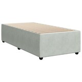 thumbnail of vidaXL Boxspringbett mit Matratze Hellgrau 90x200 cm Samt