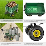 thumbnail of tectake carretto con superficie d’appoggio per carico max. 550 kg - 401418