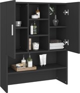 thumbnail of vidaXL Waschmaschinenschrank Schwarz 70,5x25,5x90 cm