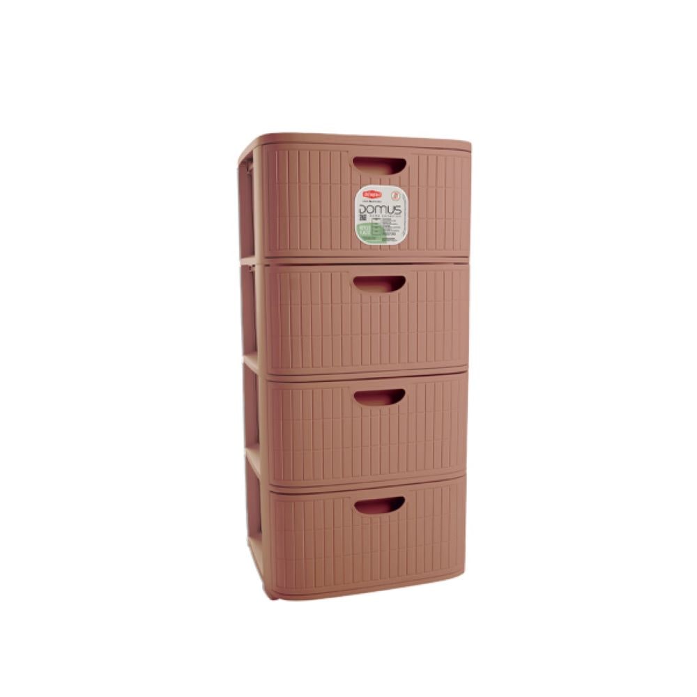 Stefanplast-Cassettiera Domus 4 Cassetti Mocha Mousse