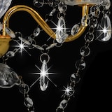 thumbnail of vidaXL Kronleuchter mit Perlen Goldfarben Rund 3×E14