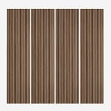 thumbnail of 4 x pannello fonoassorbente decorativo 240x60cm murale legno noce scuro Kover-NS-PFA129L
