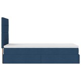 thumbnail of vidaXL Ottoman-Bett mit Matratze & LEDs Blau 100x200 cm Stoff