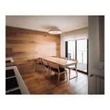 thumbnail of Plafón LED con ventilador TIBET BLANCO Y MADERA de Mantra