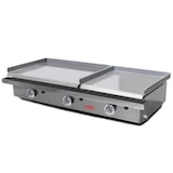 thumbnail of MBH - Gasbakplaat 600x400+400x400 mm economisch voor horeca. Fry Top met twee zones van gelamineerd staal voor bar en restaurant.