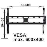 thumbnail of tectake Support mural TV 32"- 100" fixe - noir - 400876