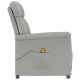 thumbnail of vidaXL Massagesessel mit Kissen Hellgrau 70.5 x 96.5 x 95 cm Polyester