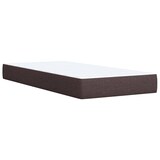thumbnail of vidaXL Boxspringbett mit Matratze Dunkelbraun 90x200 cm Stoff