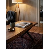 thumbnail of Couchtisch 120x60x46 cm Akazie Massivholz / Metall Baumkante, Design Wohnzimmertisch Rechteckig, Sofatisch Stubentisch Braun, Kaffeetisch mit