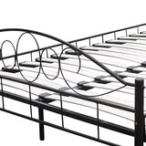 thumbnail of vidaXL Bett mit Matratze Schwarz Metall 180×200 cm