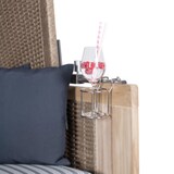 thumbnail of Strandkorb Komplettset - bene living - Ammersee Teak - PE grau - Skyline München - Liftersystem