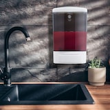 thumbnail of Relaxdays Wandseifenspender, 1000 ml, nachfüllbar, Spender Bad & Küche, Seifenspender Wandbefestigung, weiß-schwarz