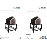thumbnail of MF - Houtgestookte Buitenoven van Beton Model GRAN CANÁRIA (Zwart - 120 x 120 x 170 cm) – Geïsoleerd met Kurk en 3 Keramische Dekens