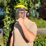 thumbnail of Gesichtsschutz für Freischneider Augenschutz Gehörschutz Visier Gartenarbeiten