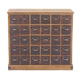 thumbnail of Apothekerscommode HWC-F33, ladekast, massief dennenhout vintage 90x100x35cm