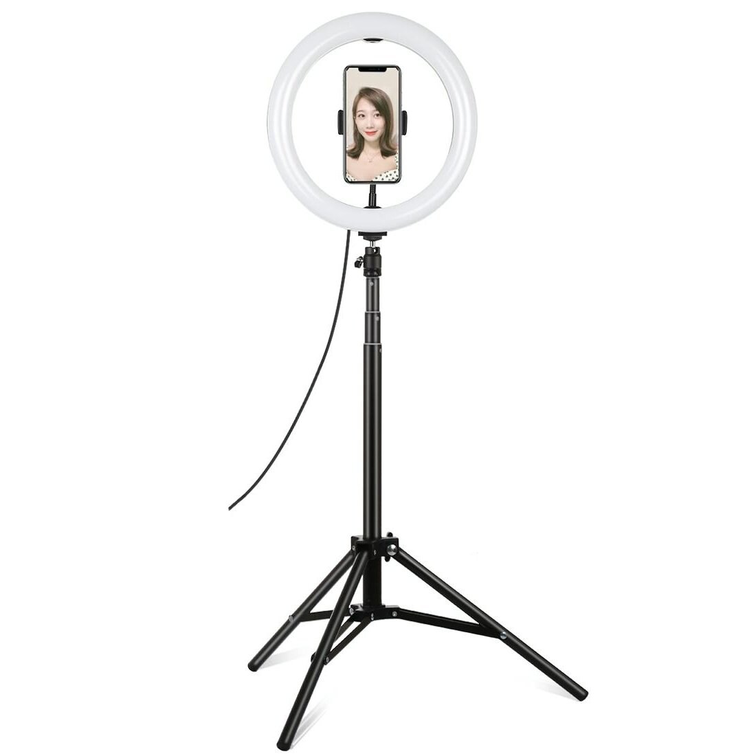 Ring Light 10.2 Pouces Avec Trépied 1.65m Pour Vidéo Selfie Et Diffusion En Direct YONIS