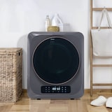 thumbnail of Wäschetrockner 3 kg bis 4 kg 850 W mit 6 Programmen Überhitzungsschutz Wandmontage in Grau 35x25x70cm für effiziente Trocknung, platzsparende Nutzung