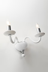 thumbnail of Cristelle Tischlampe aus Kristallglas mit Stofflampenschirm, E14 IP20-Anschluss, klassisches Design - Rossini Illuminazione