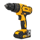 thumbnail of 18V VITO accuboormachine + 2 2.0 Ah lithium-accu's + 18 accessoires + rugzak + VITO-koffer