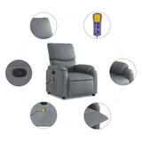 thumbnail of vidaXL Massagesessel Relaxsessel Grau Kunstleder