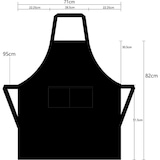 thumbnail of Chefs Fashion - Keukenschort - Lichtblauw Denim schort- 2 zakken - Simpel verstelbaar - 71 x 82 cm