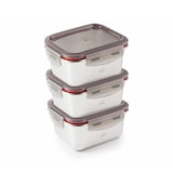 thumbnail of LACOR EcoInox - Lote de 3 Recipientes Rectangulares Baby de 0.25L en Acero Apto Microondas