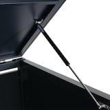 thumbnail of 4er-Fahrradgarage HWC-K64, Gerätehaus Fahrradbox mit Deckel, abschließbar Metall 121x202x150cm, anthrazit