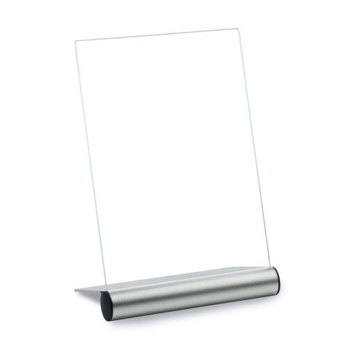 Tischaufsteller »Fendige« DIN A4, Aluminium, Acrylglas
